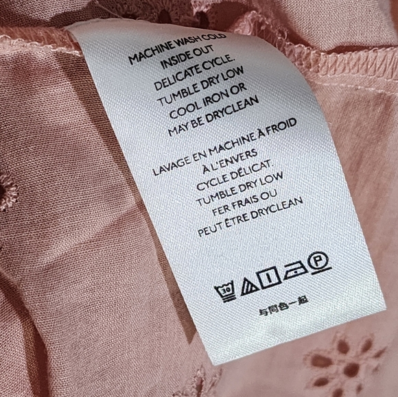 Othilia Anthropologie Women's Pink Eyelet Blouse - Picture 4 of 7